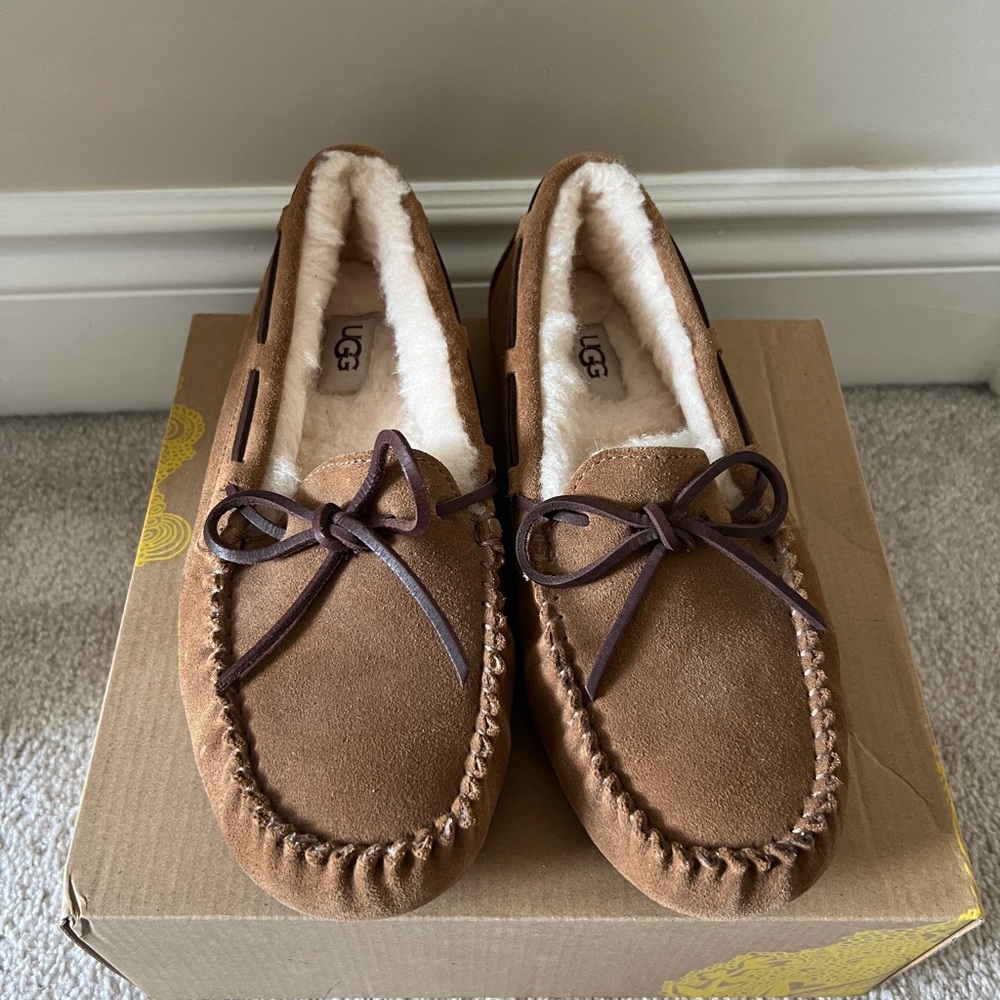 UGG Slippers Chestnut Suede Moccasin